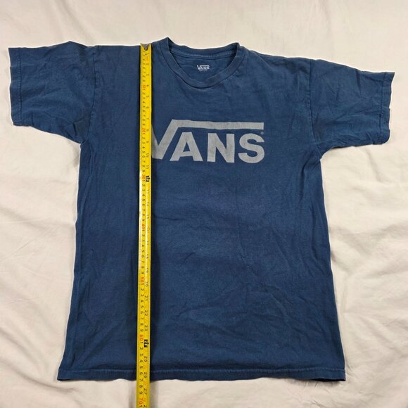 Vans Mens Medium Blue Graphic T Shirt Casual Crewneck Short Sleeve Outdoors - Picture 8 of 9